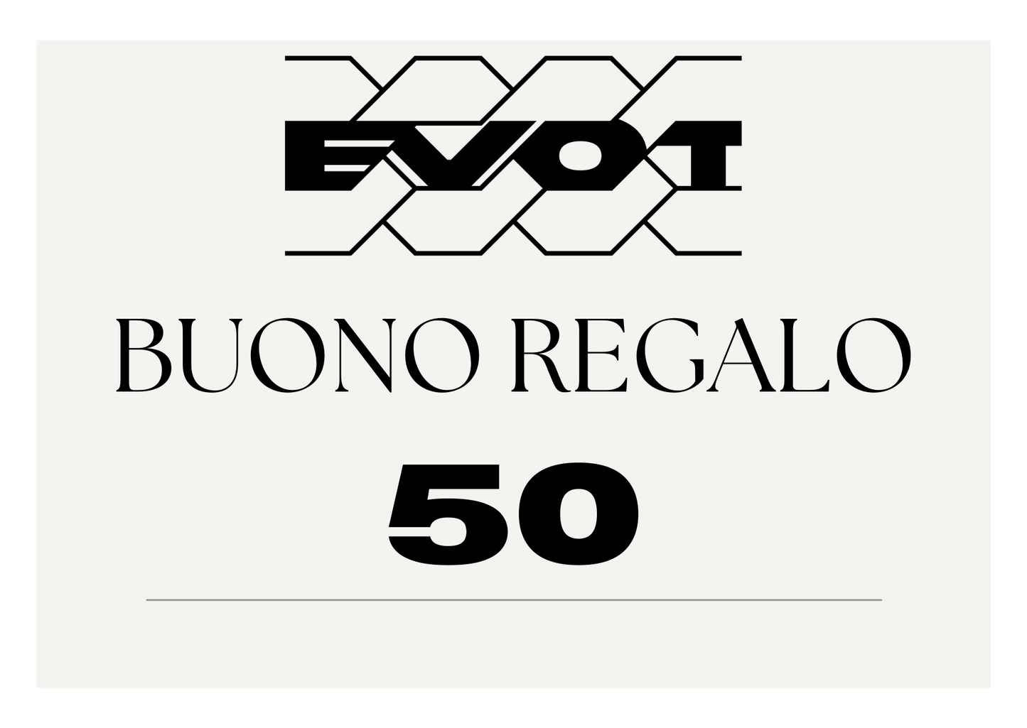 Buono Regalo EVOT